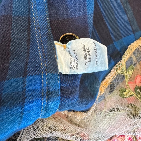 ARATTA Anastasia Maxi Duster Distressed top embroidered tulle duster Shirt SZ LG - Picture 13 of 16